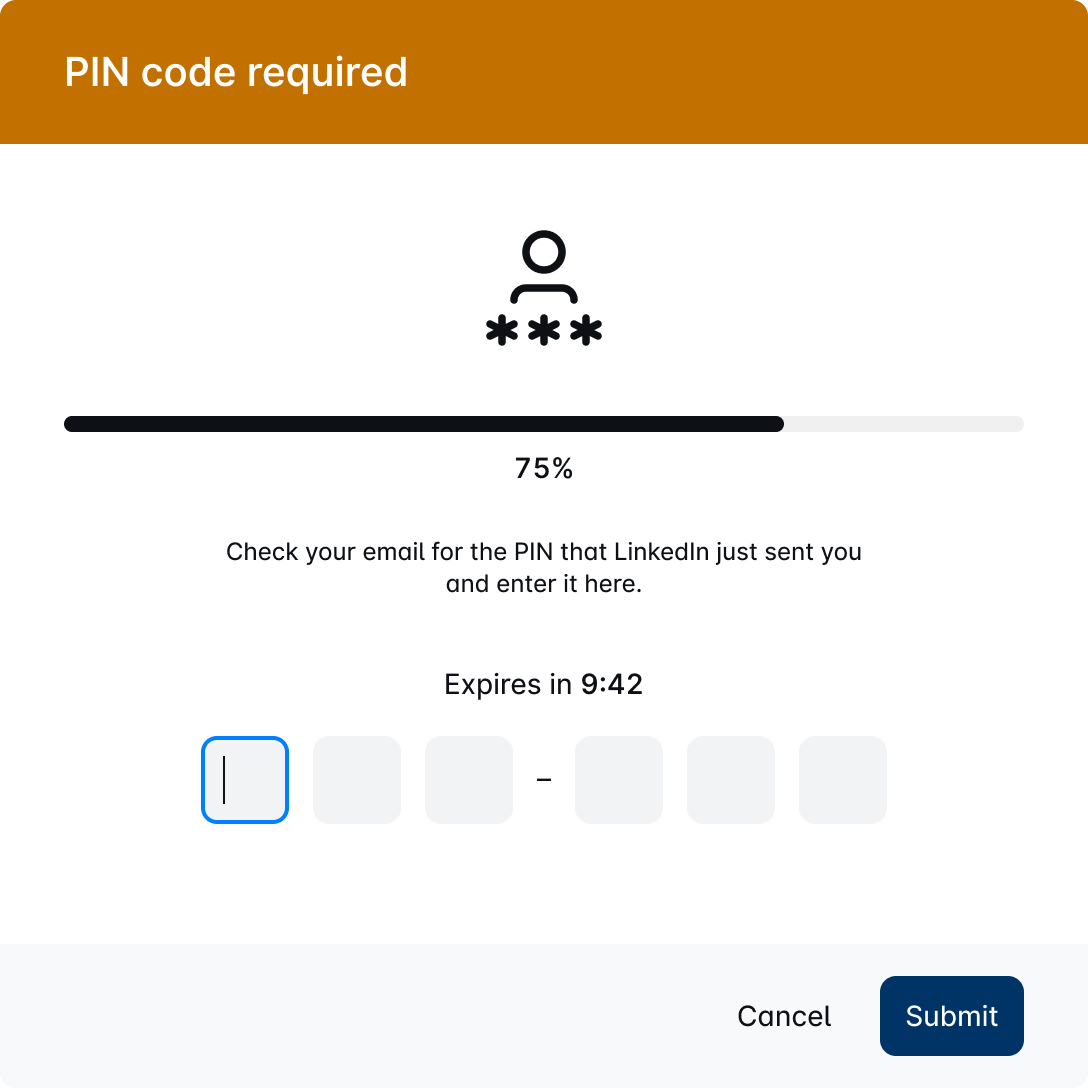 Pin Verification Enfogen